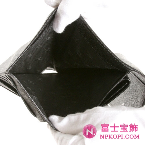シャネル ココボタン 長財布 ブラック A33922